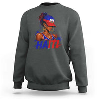 Haitian Princess Sweatshirt Haiti Flag Haitienne Melanin Black Girls