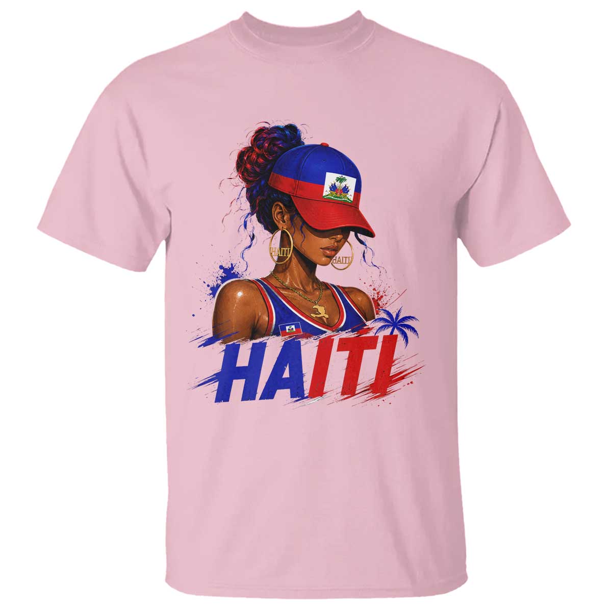 Haitian Princess T Shirt Haiti Flag Haitienne Melanin Black Girls