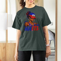 Haitian Princess T Shirt For Women Haiti Flag Haitienne Melanin Black Girls