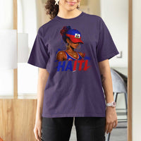 Haitian Princess T Shirt For Women Haiti Flag Haitienne Melanin Black Girls