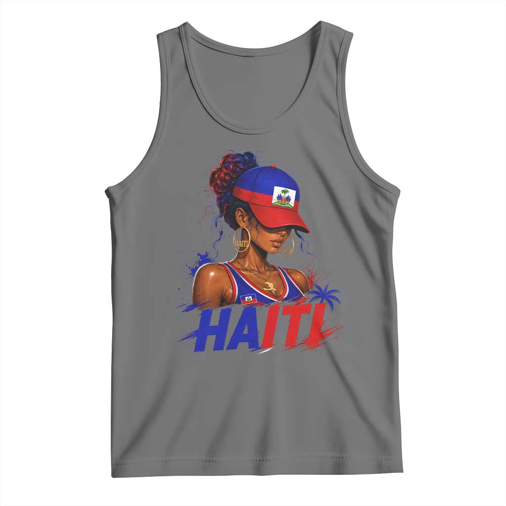 Haitian Princess Tank Top Haiti Flag Haitienne Melanin Black Girls