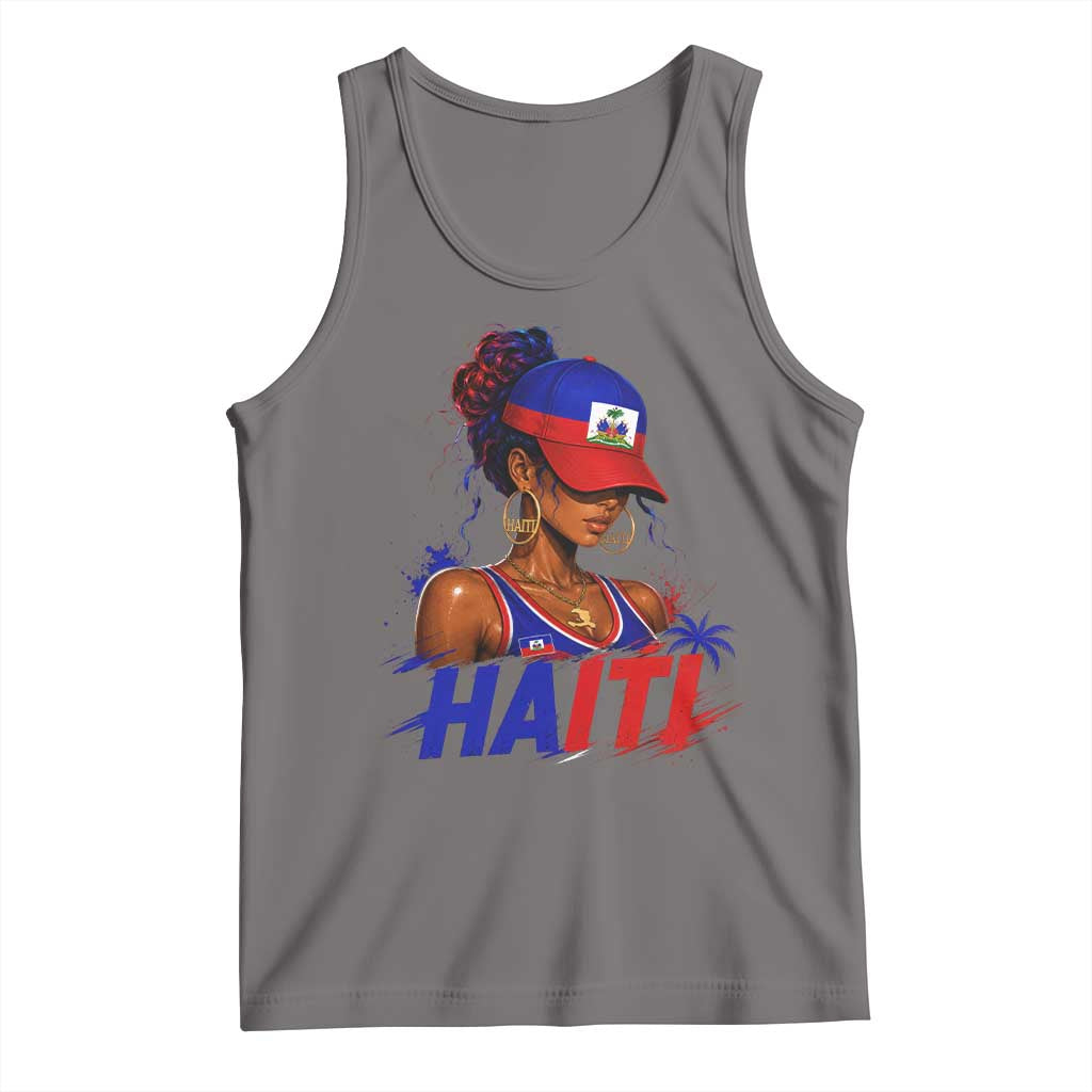 Haitian Princess Tank Top Haiti Flag Haitienne Melanin Black Girls