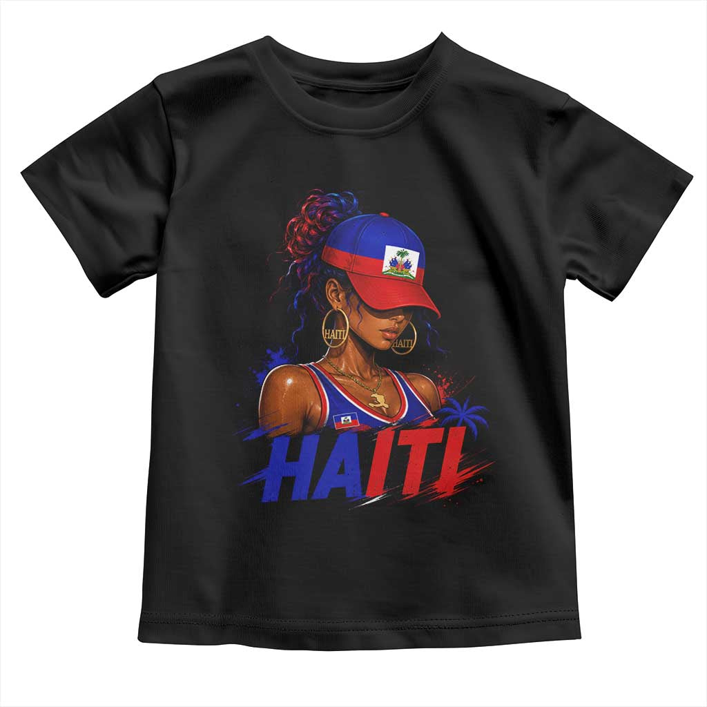 Haitian Princess Toddler T Shirt Haiti Flag Haitienne Melanin Black Girls