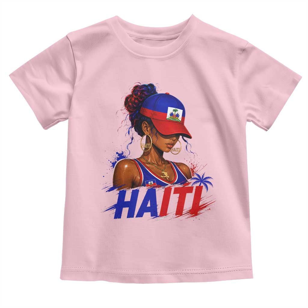 Haitian Princess Toddler T Shirt Haiti Flag Haitienne Melanin Black Girls