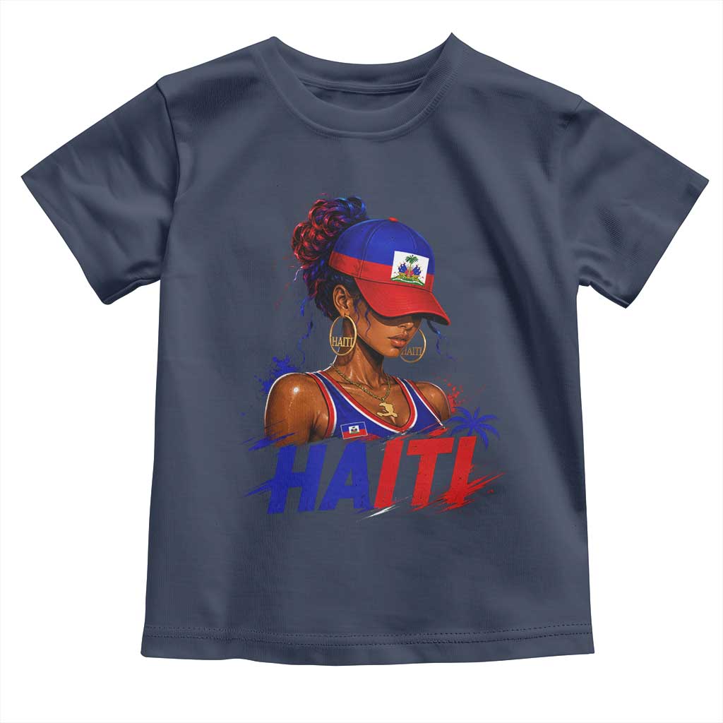 Haitian Princess Toddler T Shirt Haiti Flag Haitienne Melanin Black Girls
