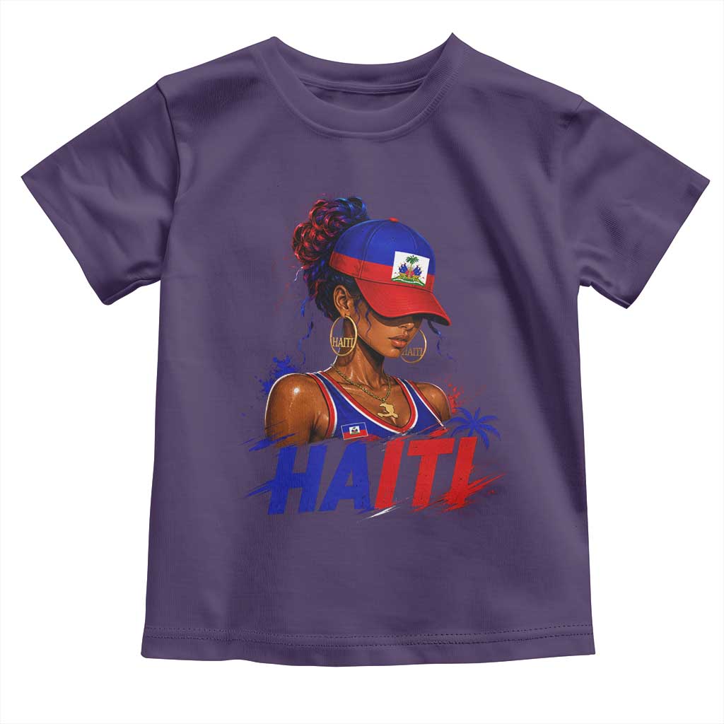 Haitian Princess Toddler T Shirt Haiti Flag Haitienne Melanin Black Girls