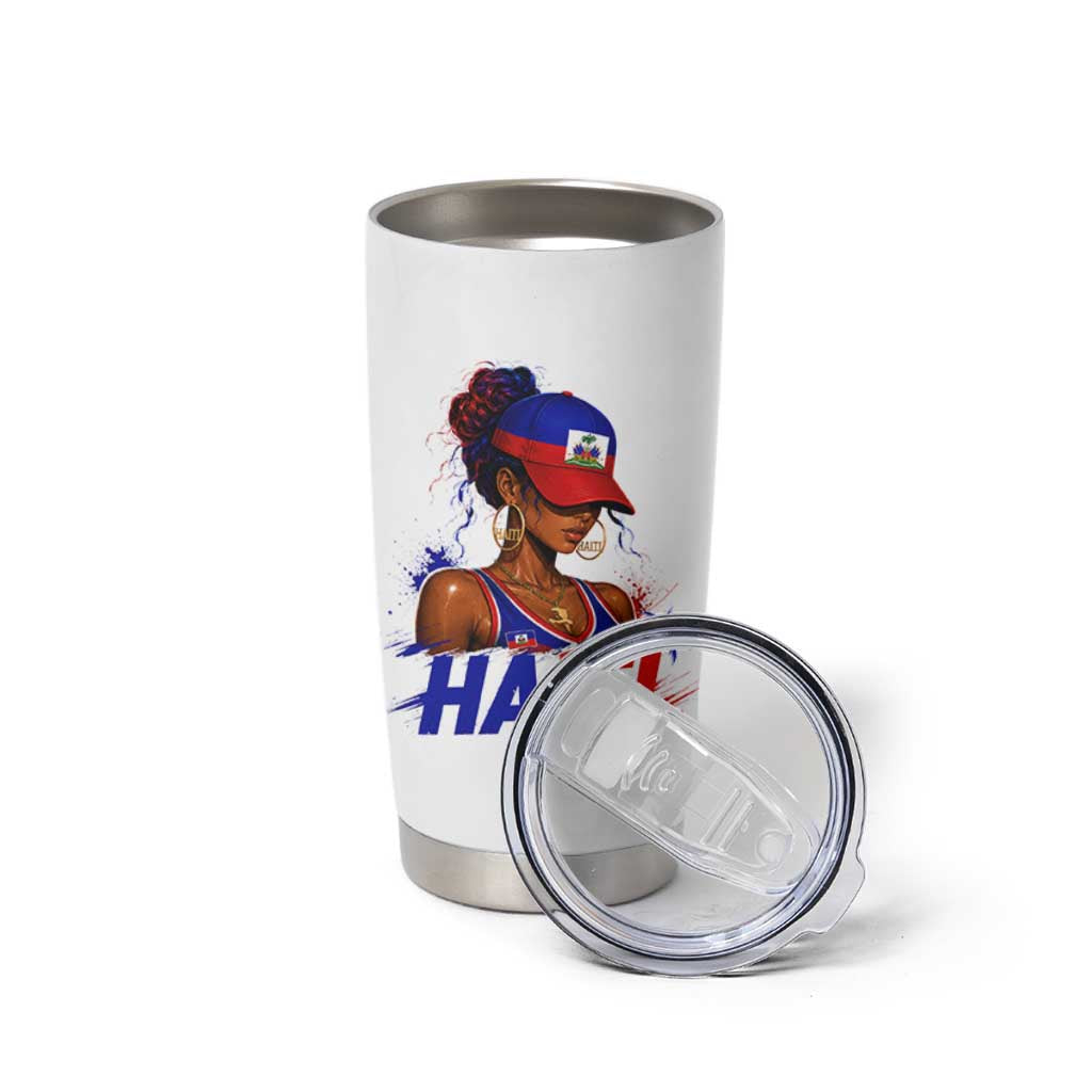 Haitian Princess Tumbler Cup Haiti Flag Haitienne Melanin Black Girls