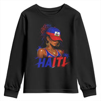 Haitian Princess Youth Sweatshirt Haiti Flag Haitienne Melanin Black Girls