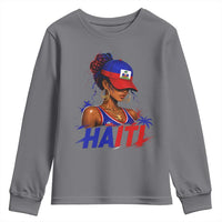 Haitian Princess Youth Sweatshirt Haiti Flag Haitienne Melanin Black Girls