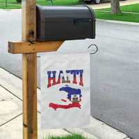 Haiti Pride Garden Flag Retro Vintage Haitian Flag Map Pride Graphic