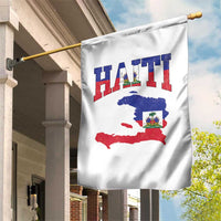 Haiti Pride Garden Flag Retro Vintage Haitian Flag Map Pride Graphic