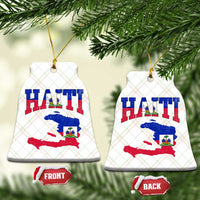 Haiti Pride Ceramic Ornament Retro Vintage Haitian Flag Map Pride Graphic