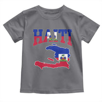 Haiti Pride Toddler T Shirt Retro Vintage Haitian Flag Map Pride Graphic