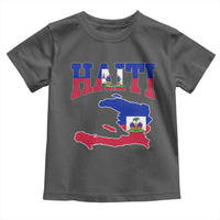Haiti Pride Toddler T Shirt Retro Vintage Haitian Flag Map Pride Graphic