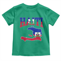 Haiti Pride Toddler T Shirt Retro Vintage Haitian Flag Map Pride Graphic