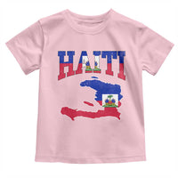 Haiti Pride Toddler T Shirt Retro Vintage Haitian Flag Map Pride Graphic