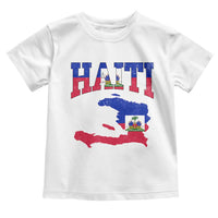 Haiti Pride Toddler T Shirt Retro Vintage Haitian Flag Map Pride Graphic
