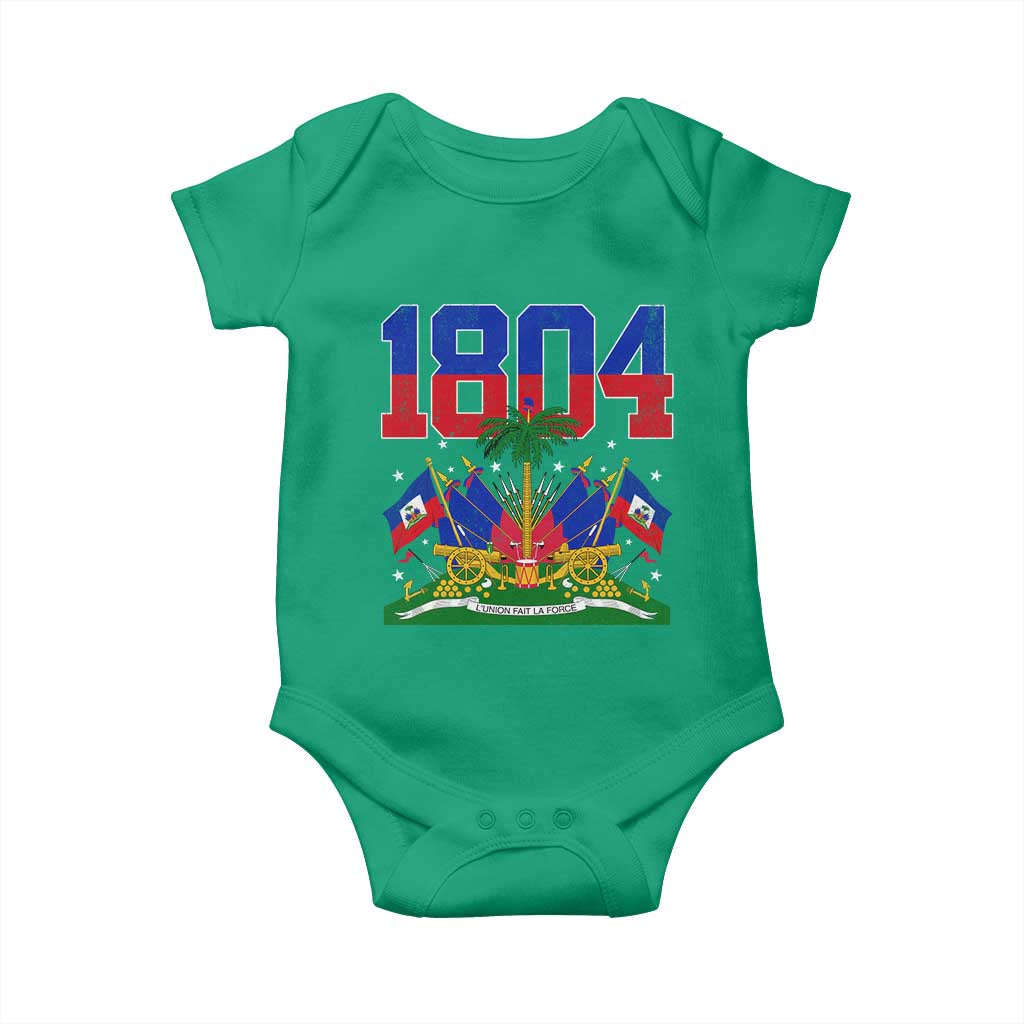 Haitian Revolution 1804 Baby Onesie Haiti Flag Independence Day Haitian Graphic