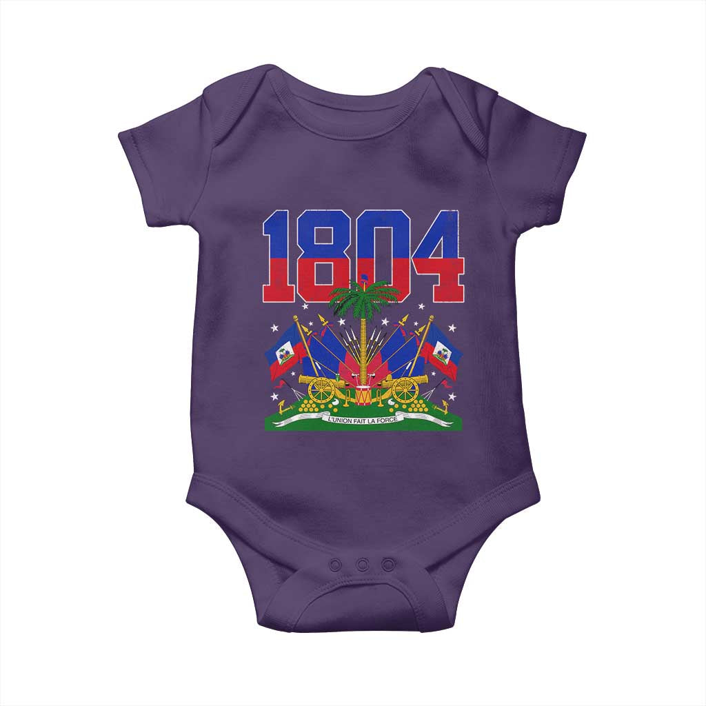 Haitian Revolution 1804 Baby Onesie Haiti Flag Independence Day Haitian Graphic
