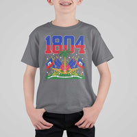 Haitian Revolution 1804 T Shirt For Kid Haiti Flag Independence Day Haitian Graphic