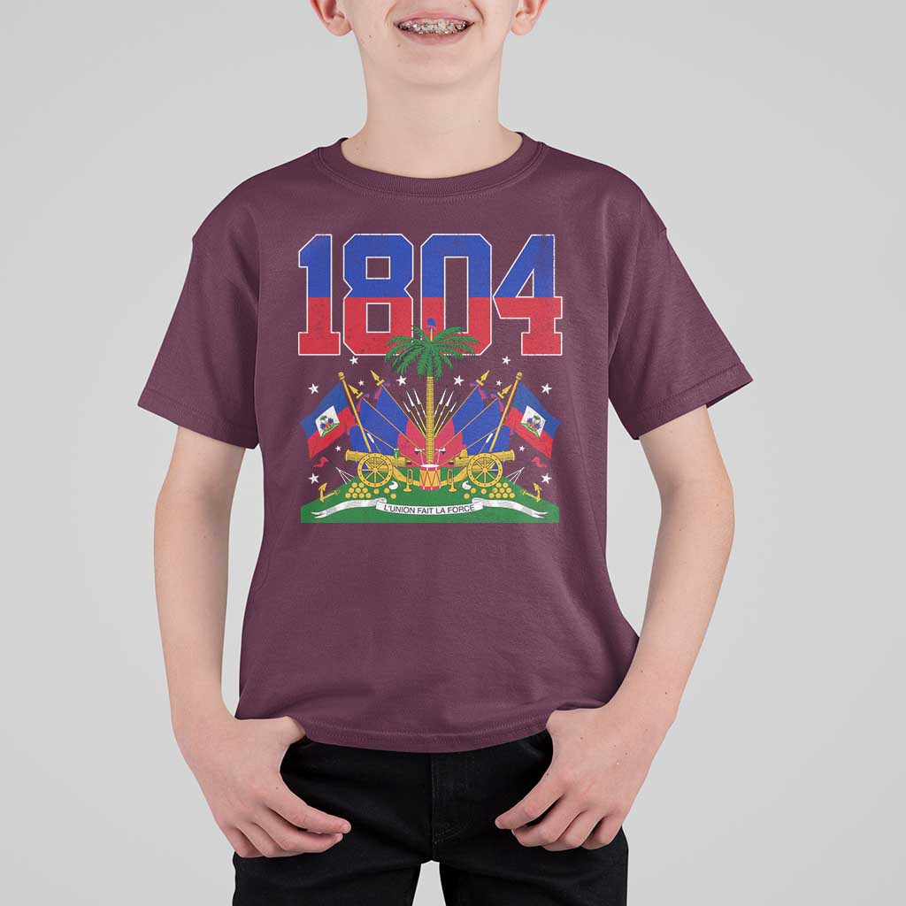 Haitian Revolution 1804 T Shirt For Kid Haiti Flag Independence Day Haitian Graphic