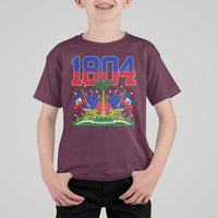Haitian Revolution 1804 T Shirt For Kid Haiti Flag Independence Day Haitian Graphic