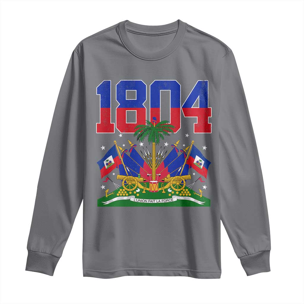 Haitian Revolution 1804 Long Sleeve Shirt Haiti Flag Independence Day Haitian Graphic