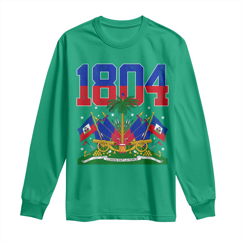 Haitian Revolution 1804 Long Sleeve Shirt Haiti Flag Independence Day Haitian Graphic