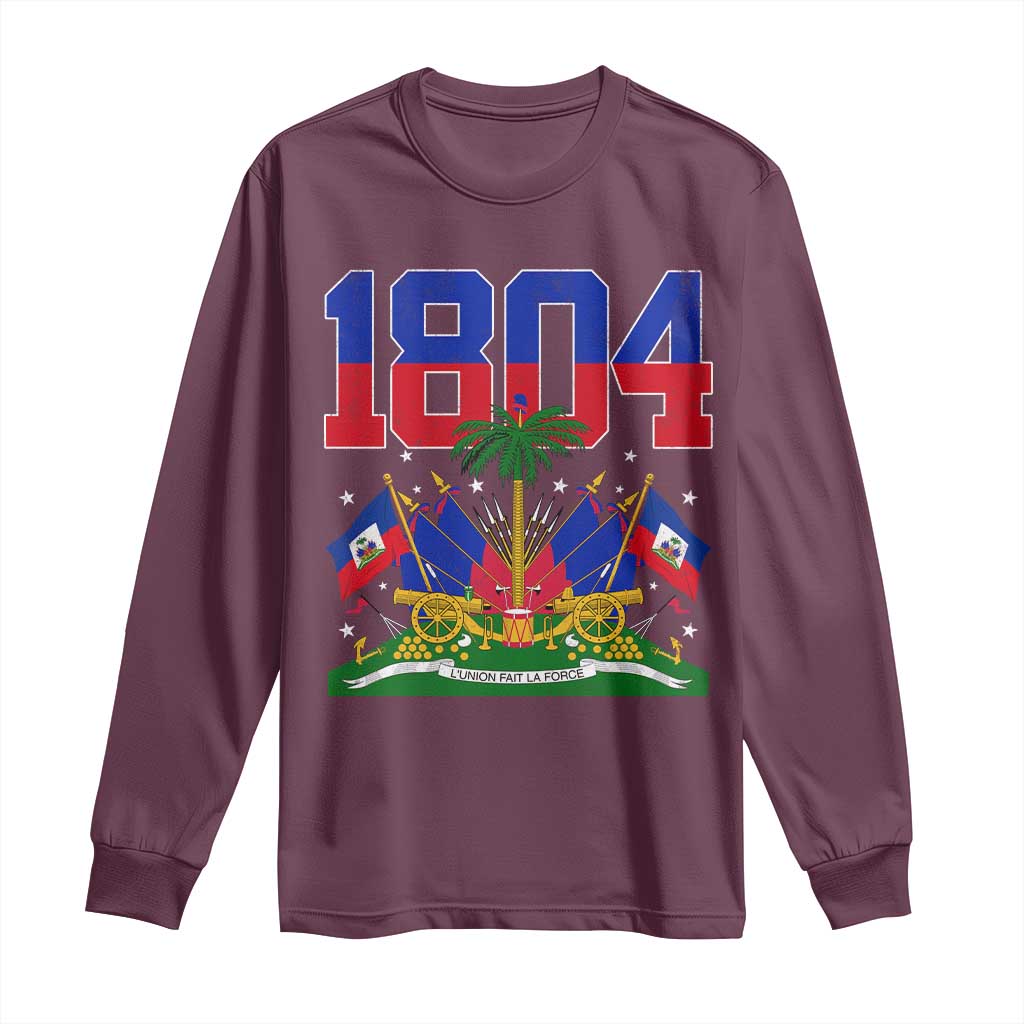 Haitian Revolution 1804 Long Sleeve Shirt Haiti Flag Independence Day Haitian Graphic