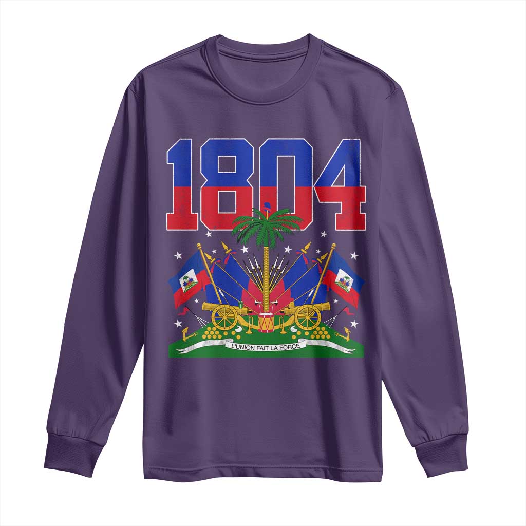 Haitian Revolution 1804 Long Sleeve Shirt Haiti Flag Independence Day Haitian Graphic