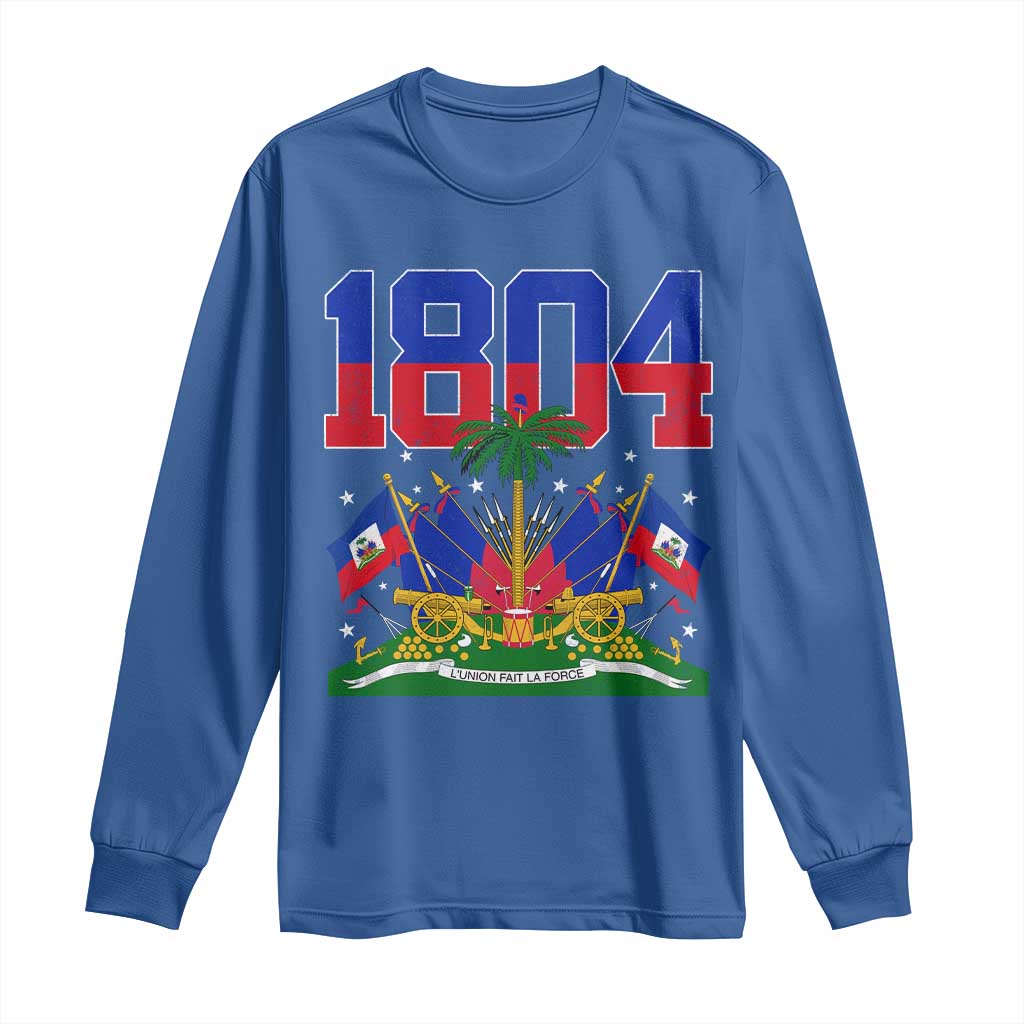 Haitian Revolution 1804 Long Sleeve Shirt Haiti Flag Independence Day Haitian Graphic