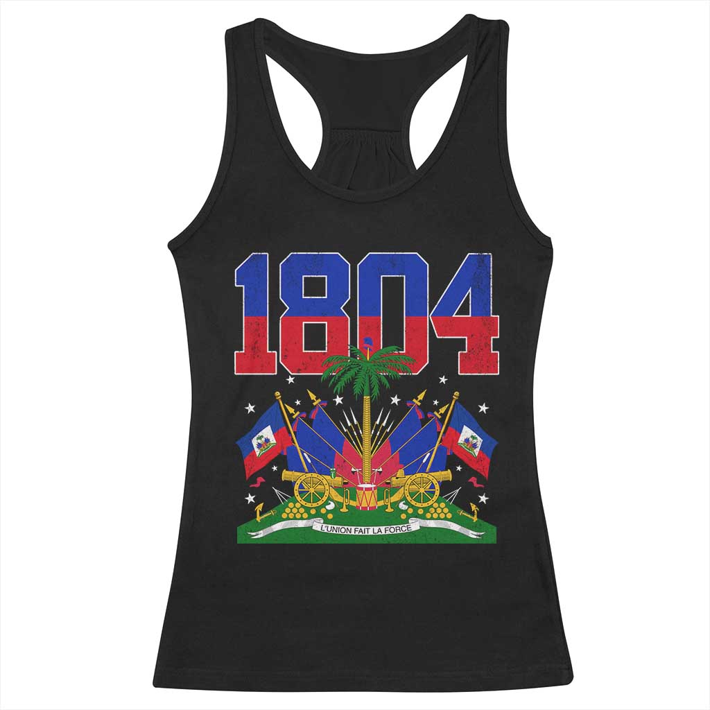 Haitian Revolution 1804 Racerback Tank Top Haiti Flag Independence Day Haitian Graphic