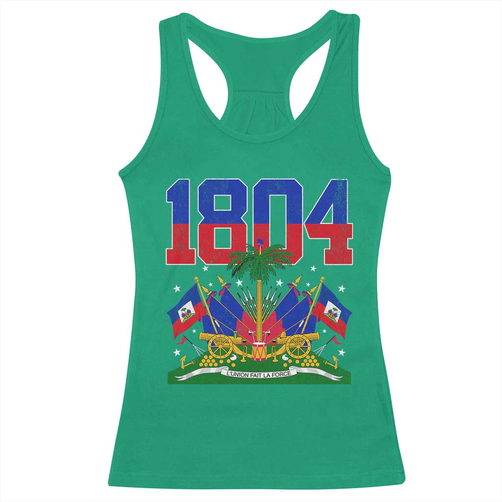 Haitian Revolution 1804 Racerback Tank Top Haiti Flag Independence Day Haitian Graphic