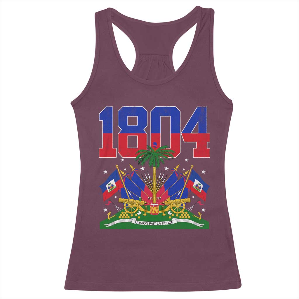 Haitian Revolution 1804 Racerback Tank Top Haiti Flag Independence Day Haitian Graphic