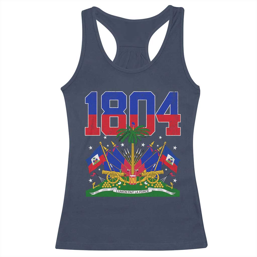 Haitian Revolution 1804 Racerback Tank Top Haiti Flag Independence Day Haitian Graphic
