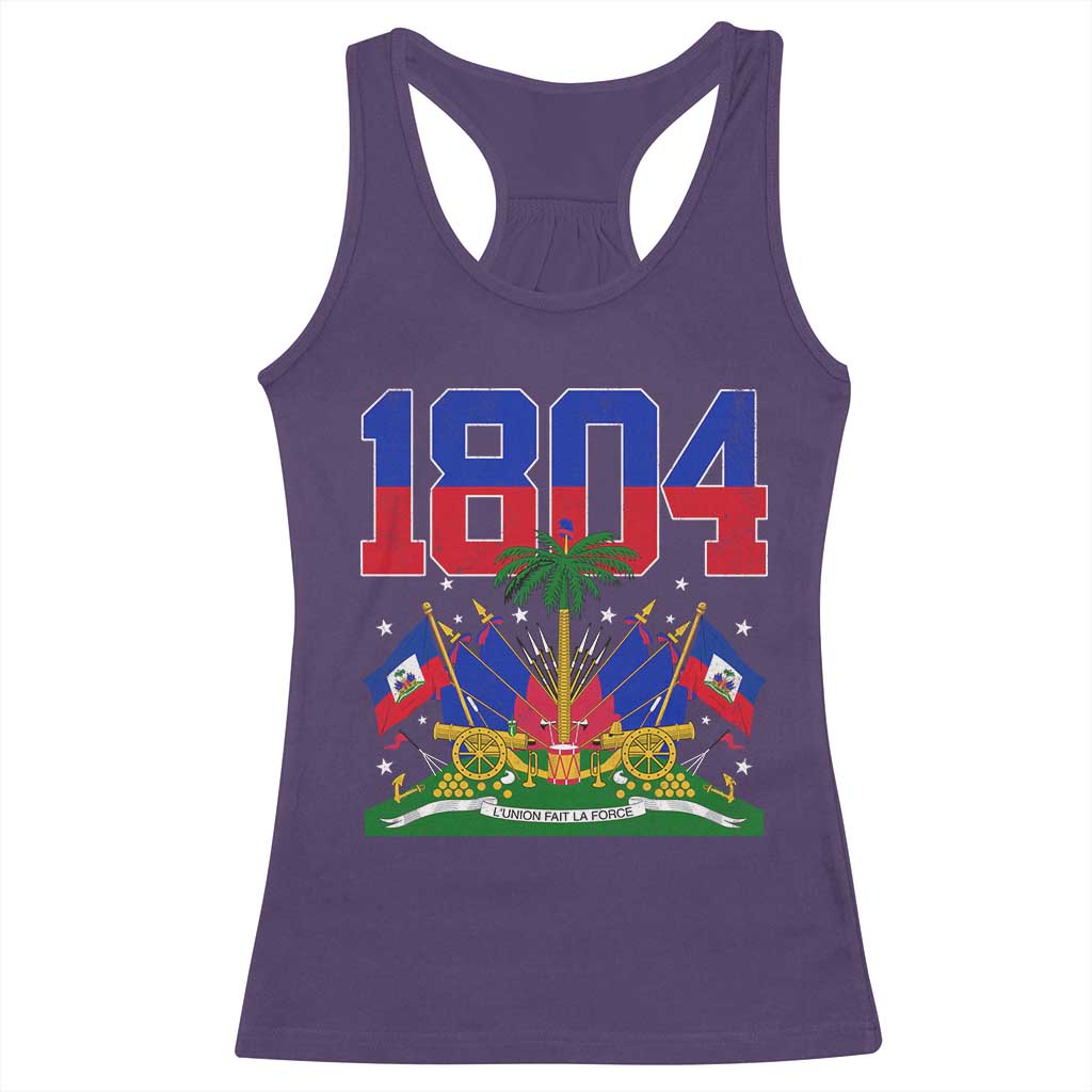 Haitian Revolution 1804 Racerback Tank Top Haiti Flag Independence Day Haitian Graphic