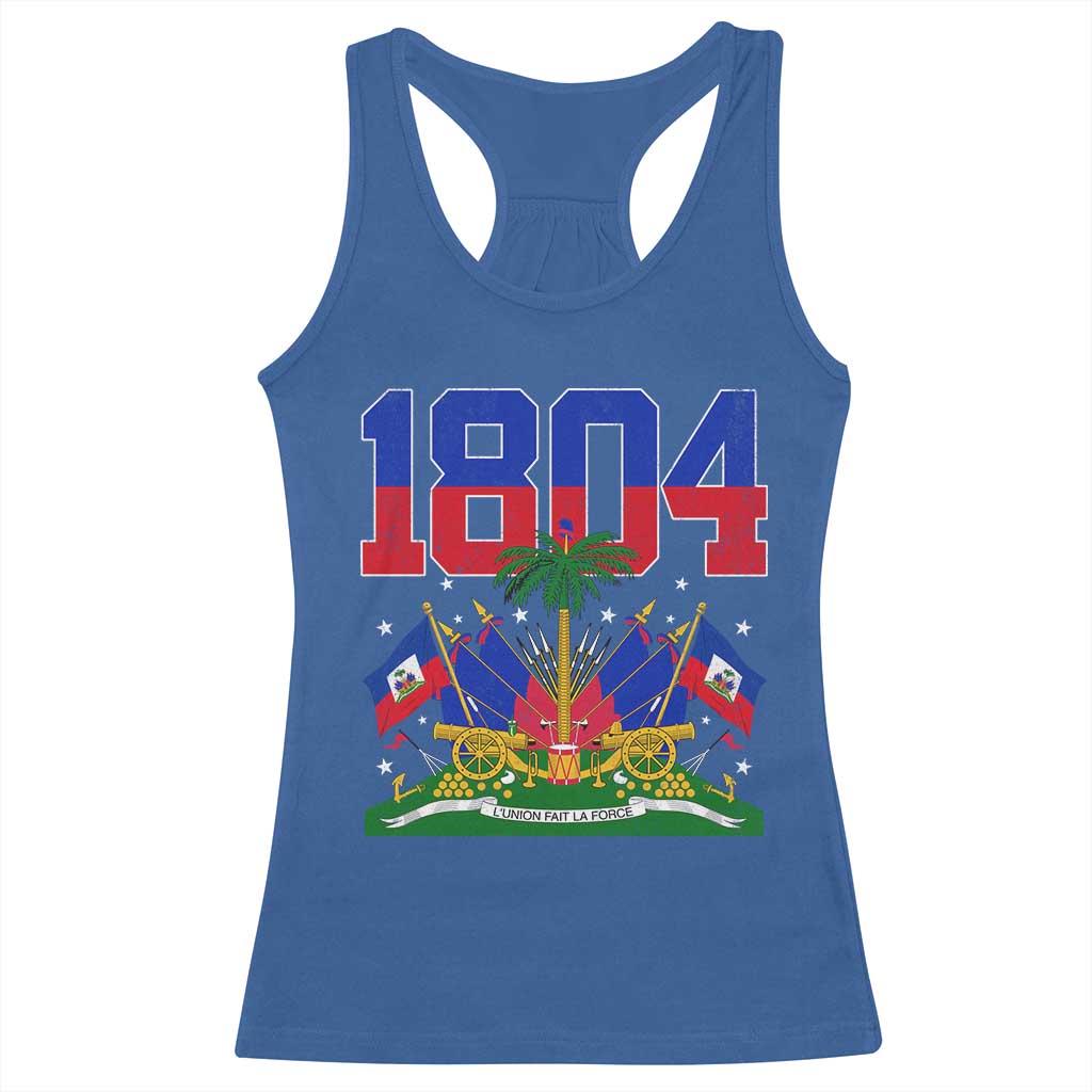 Haitian Revolution 1804 Racerback Tank Top Haiti Flag Independence Day Haitian Graphic