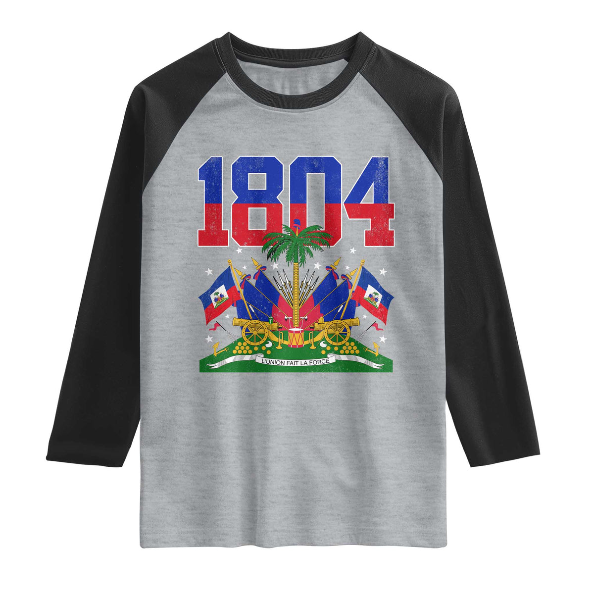 Haitian Revolution 1804 Raglan Shirt Haiti Flag Independence Day Haitian Graphic