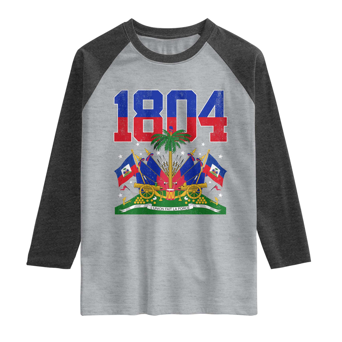 Haitian Revolution 1804 Raglan Shirt Haiti Flag Independence Day Haitian Graphic