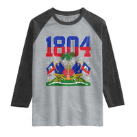 Haitian Revolution 1804 Raglan Shirt Haiti Flag Independence Day Haitian Graphic