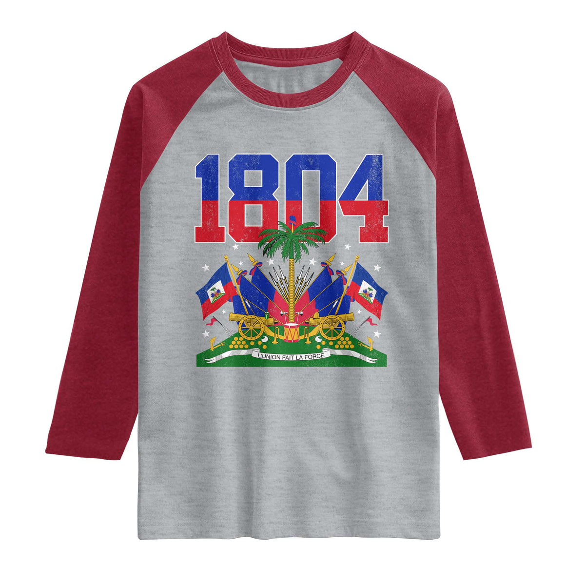 Haitian Revolution 1804 Raglan Shirt Haiti Flag Independence Day Haitian Graphic