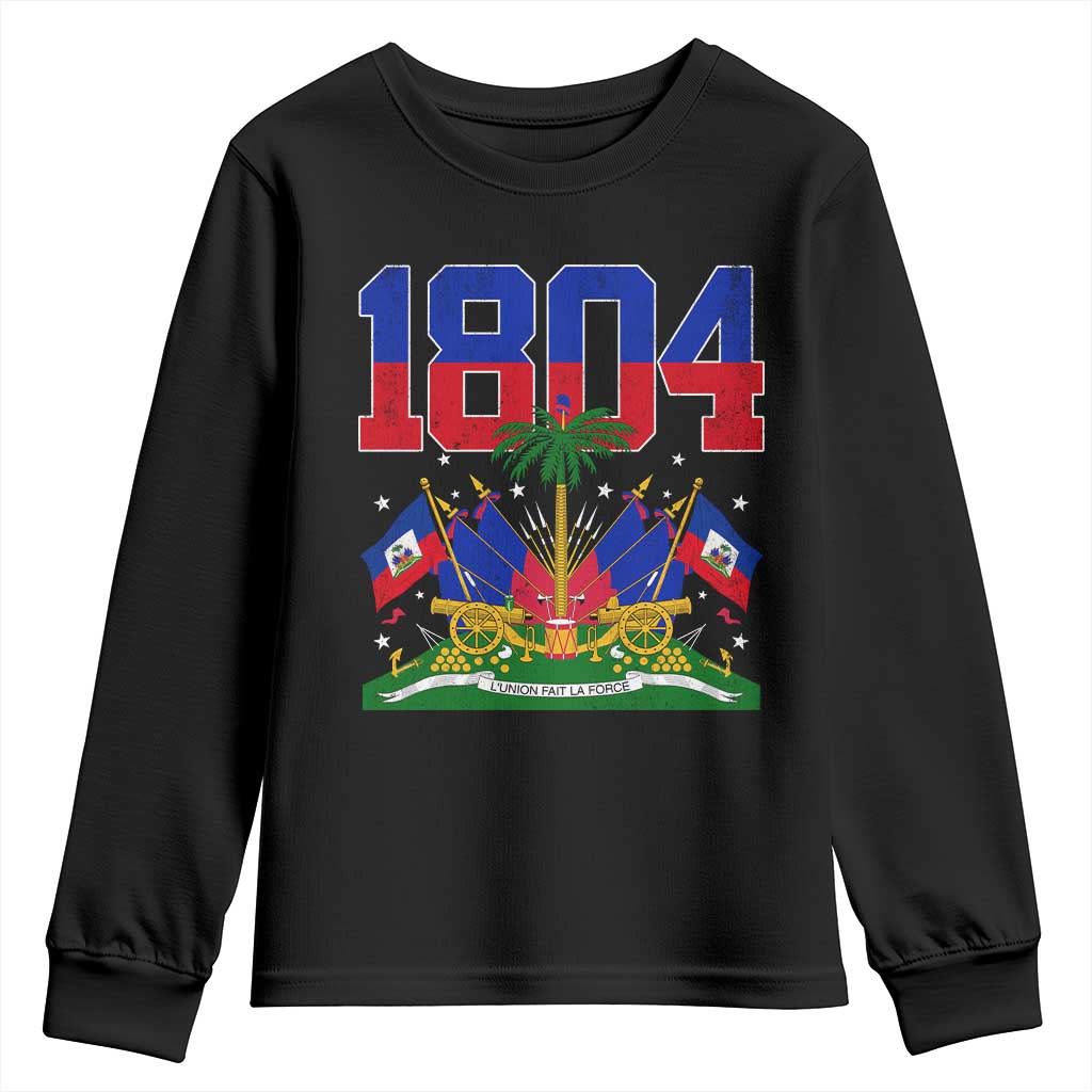 Haitian Revolution 1804 Youth Sweatshirt Haiti Flag Independence Day Haitian Graphic