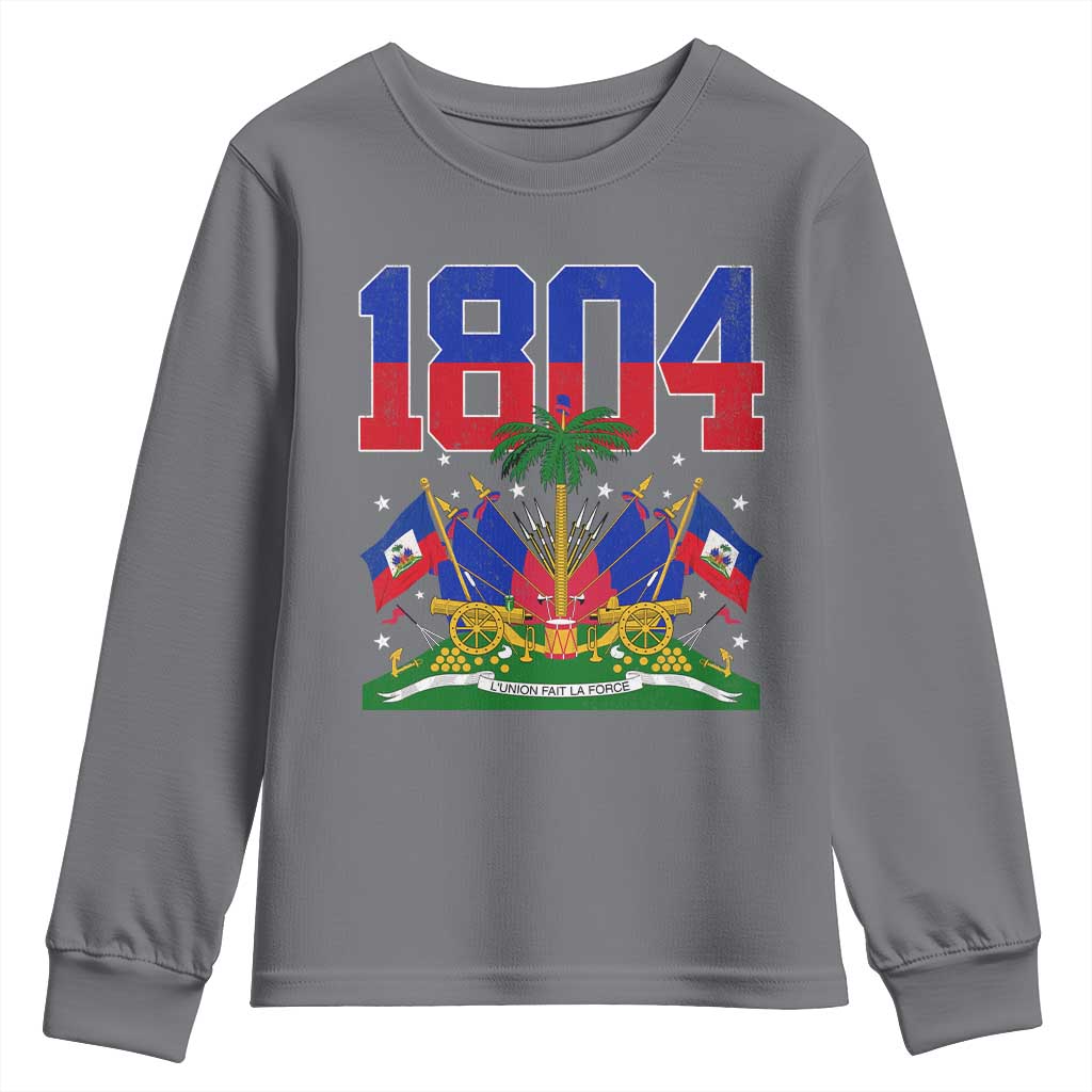Haitian Revolution 1804 Youth Sweatshirt Haiti Flag Independence Day Haitian Graphic