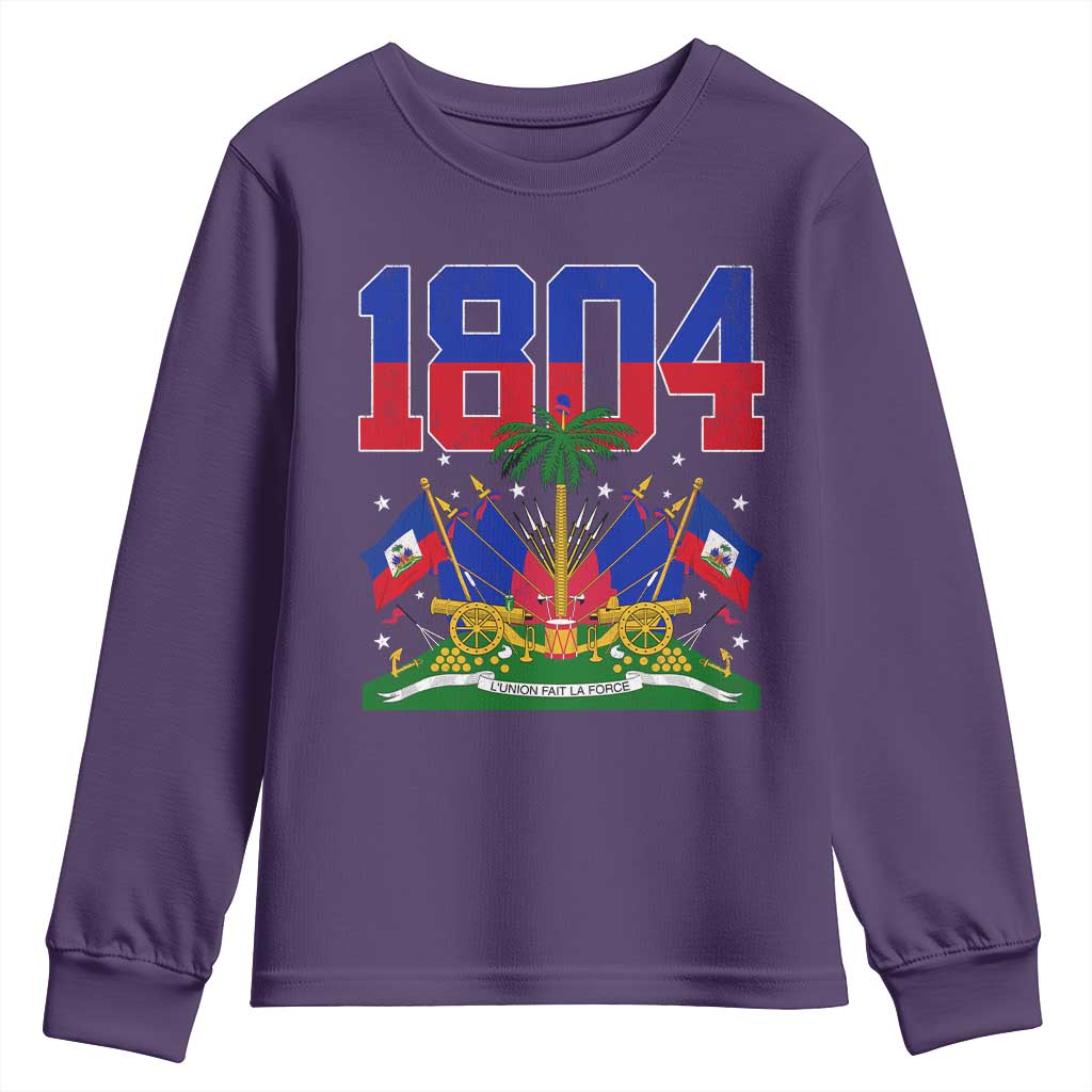 Haitian Revolution 1804 Youth Sweatshirt Haiti Flag Independence Day Haitian Graphic