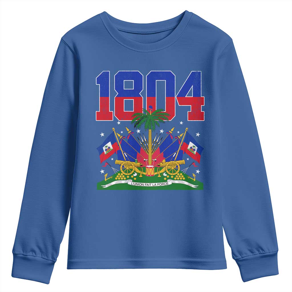 Haitian Revolution 1804 Youth Sweatshirt Haiti Flag Independence Day Haitian Graphic