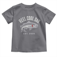 Reel Cool Dad Est 2026 Toddler T Shirt Trout Fishing Vintage First Time Dad Fathers Day