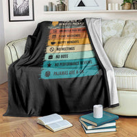 Funny Retirement Gift Throw Blanket New Benefits Package Retro Retired 2026