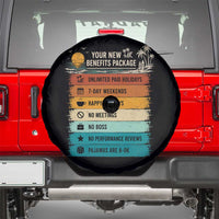 Funny Retirement Gift Spare Tire Cover New Benefits Package Retro Retired 2026
