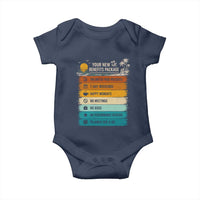 Funny Retirement Gift Baby Onesie New Benefits Package Retro Retired 2026