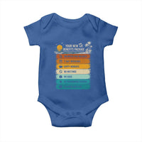 Funny Retirement Gift Baby Onesie New Benefits Package Retro Retired 2026